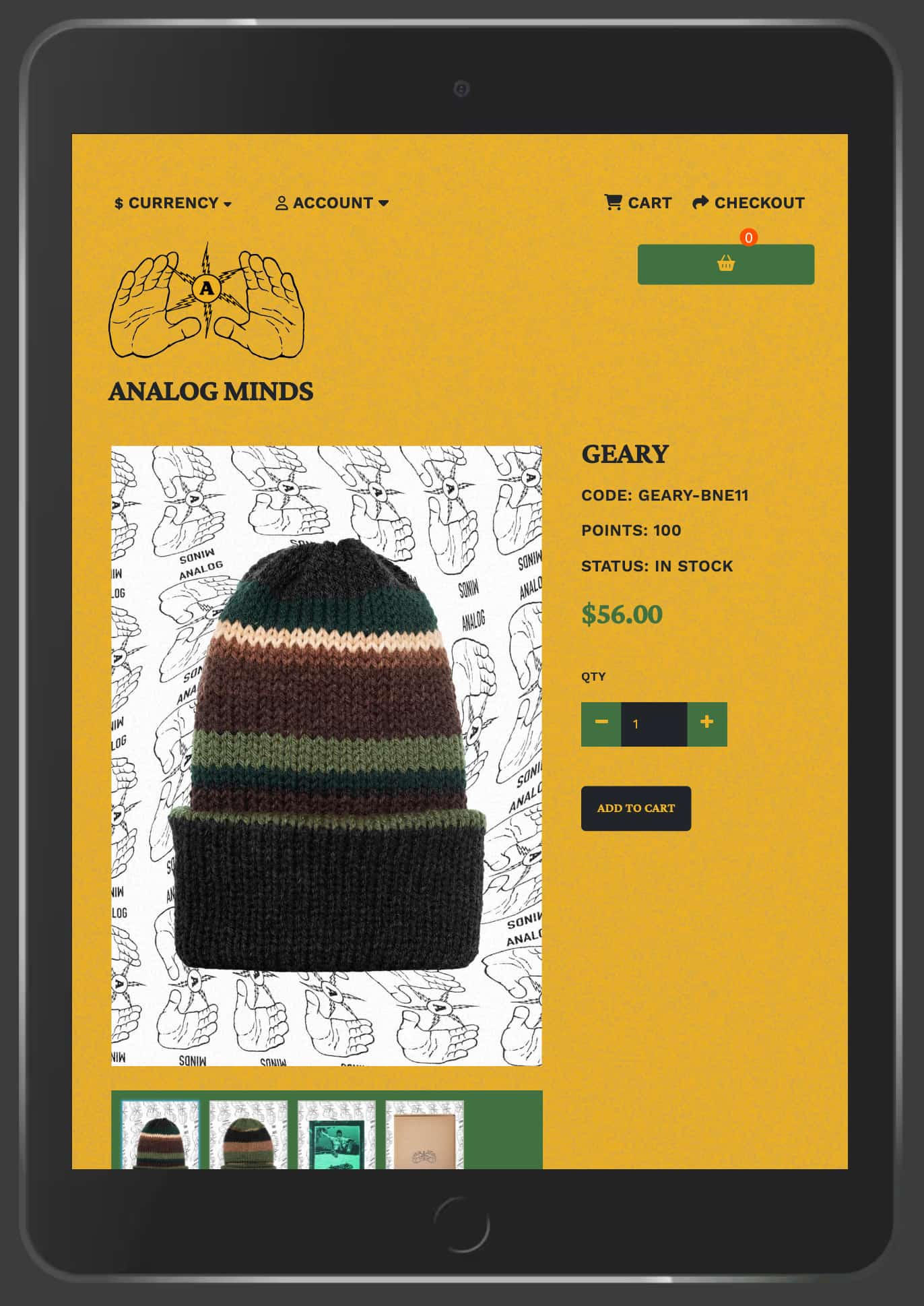 OpenCart e-commerce site for Analog Minds. Custom design and development by Chris Morgan using PHP, HTML, CSS, and Twig.
