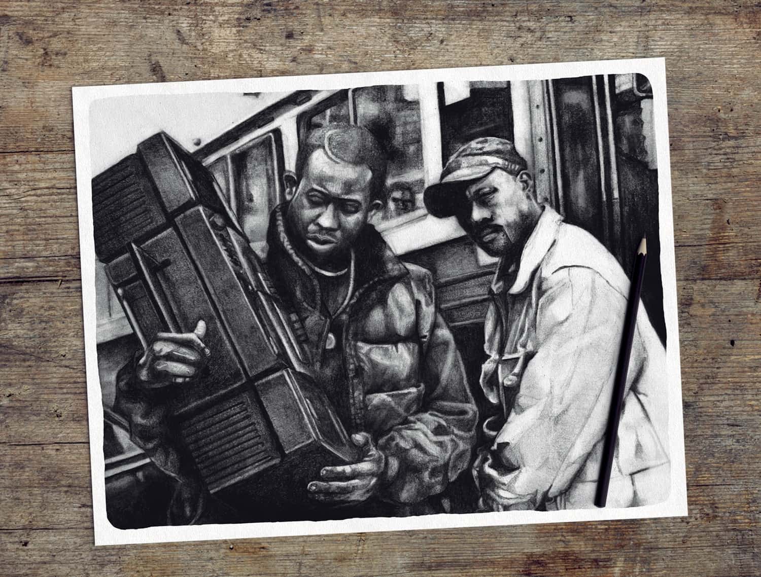 Gang Starr art by Chris Morgan.