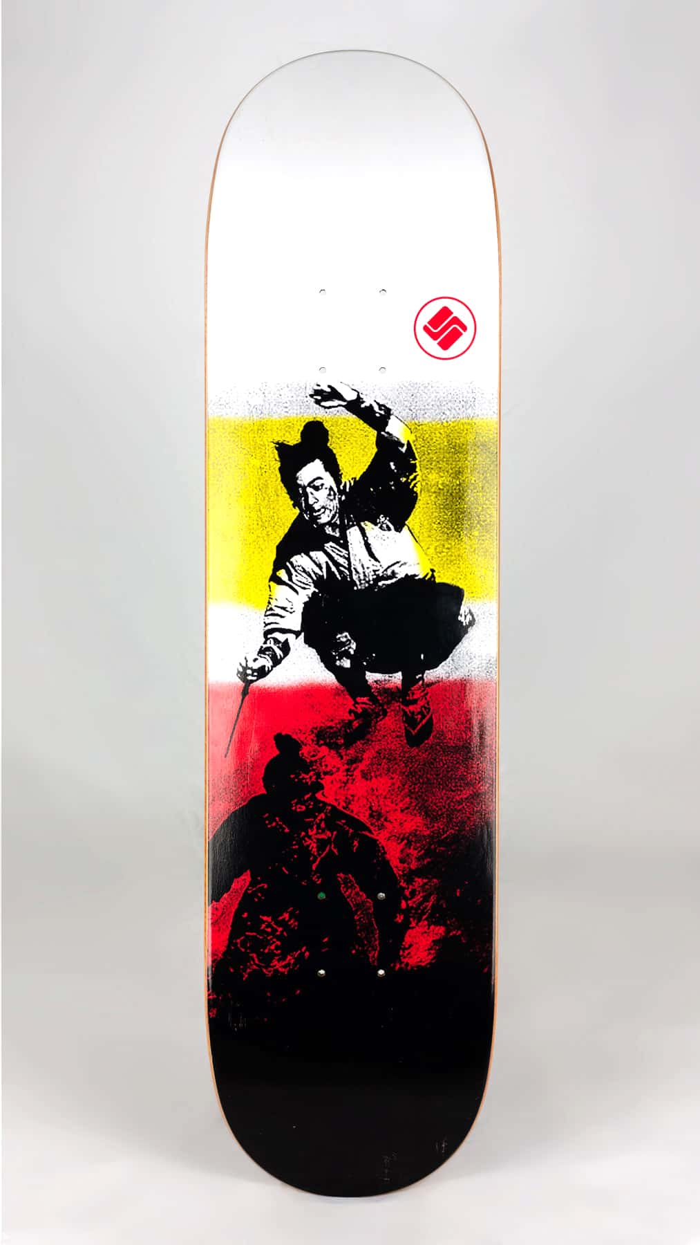 Science Skateboards 'Clans' deck. Artwork inspired by classic samurai cinema. Designed by Chris Morgan.